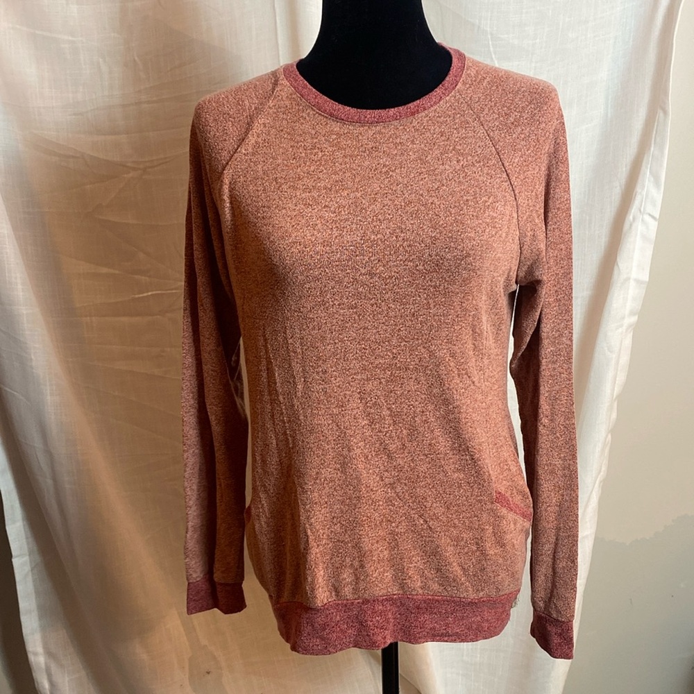 Boat Neck Rust Colored Tee with Pockets